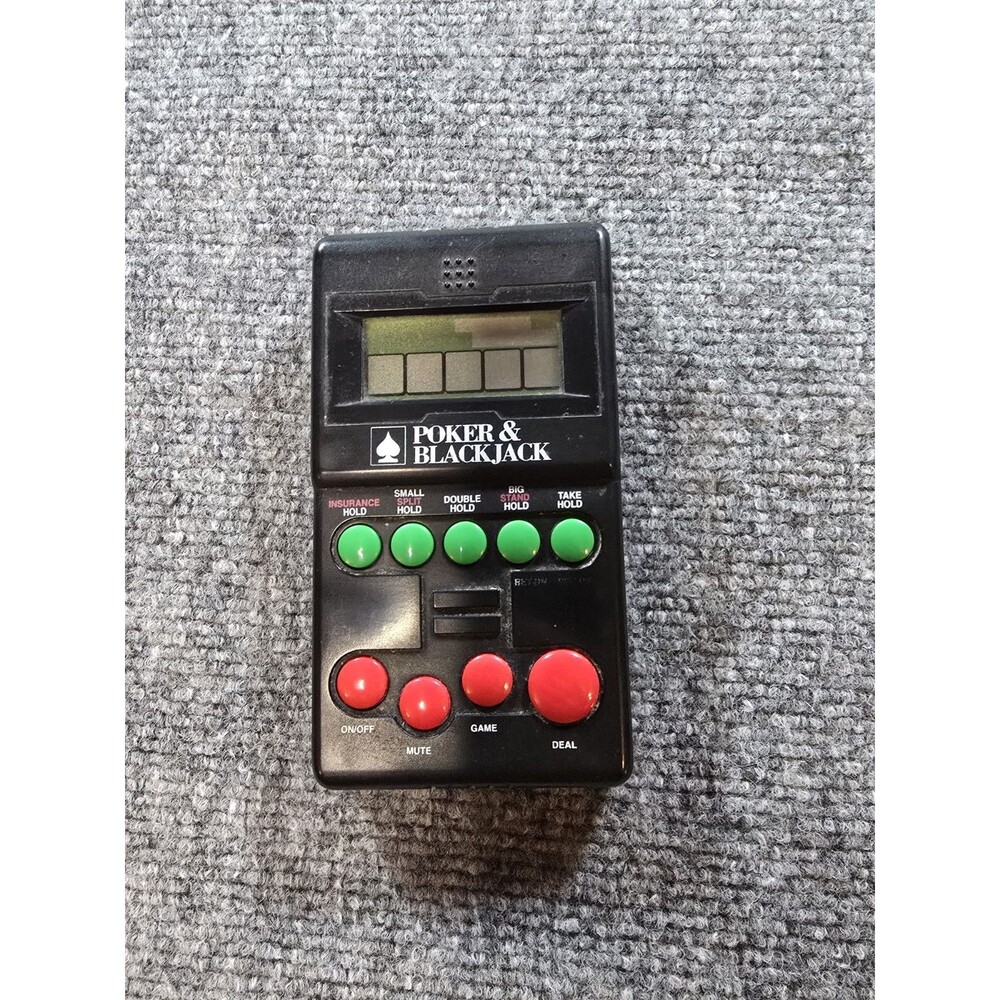 Vintage 1994 Diversified Poker Blackjack Handheld Video Game Tested Working
